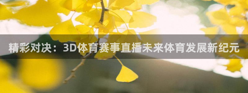 精彩对决：3D体育赛事直播未来体育发展新纪元