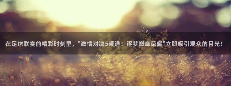 在足球联赛的精彩时刻里，\