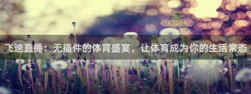 飞速直播：无插件的体育盛宴，让体育成为你的生活常态