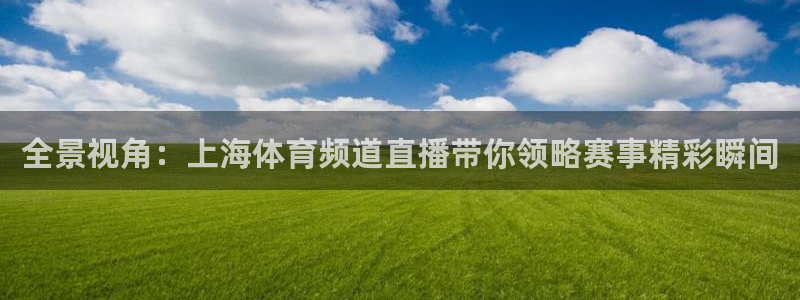 全景视角：上海体育频道直播带你领略赛事精彩瞬间